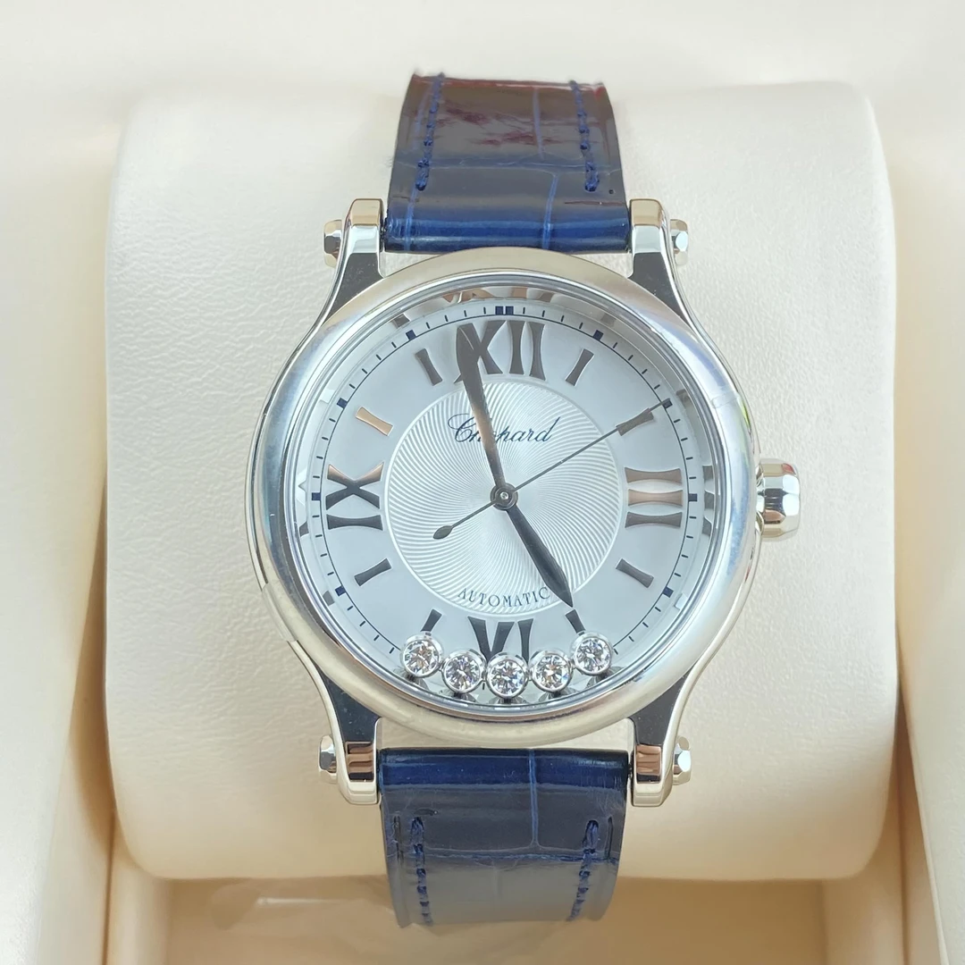 未使用 Chopard/萧邦 HAPPY SPORT系列女士自动机械腕表 33表径