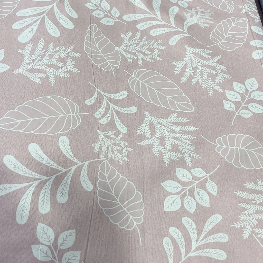 纯棉斜纹布粉叶2.5米不加工