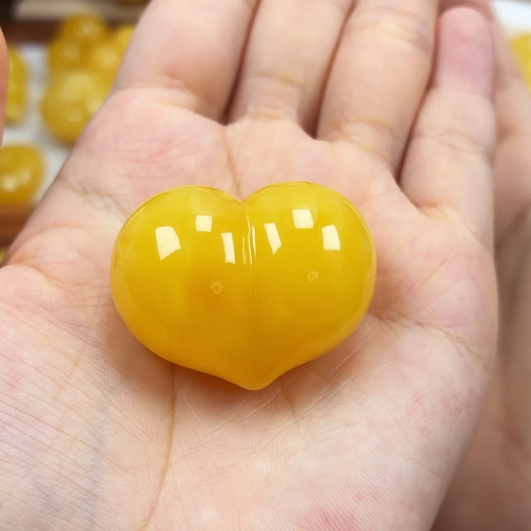 蜜蜡颈饰未镶嵌焦皮满蜡妖花屁桃