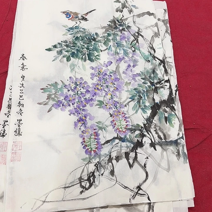 国画花鸟等多种鸟类和鸟类的