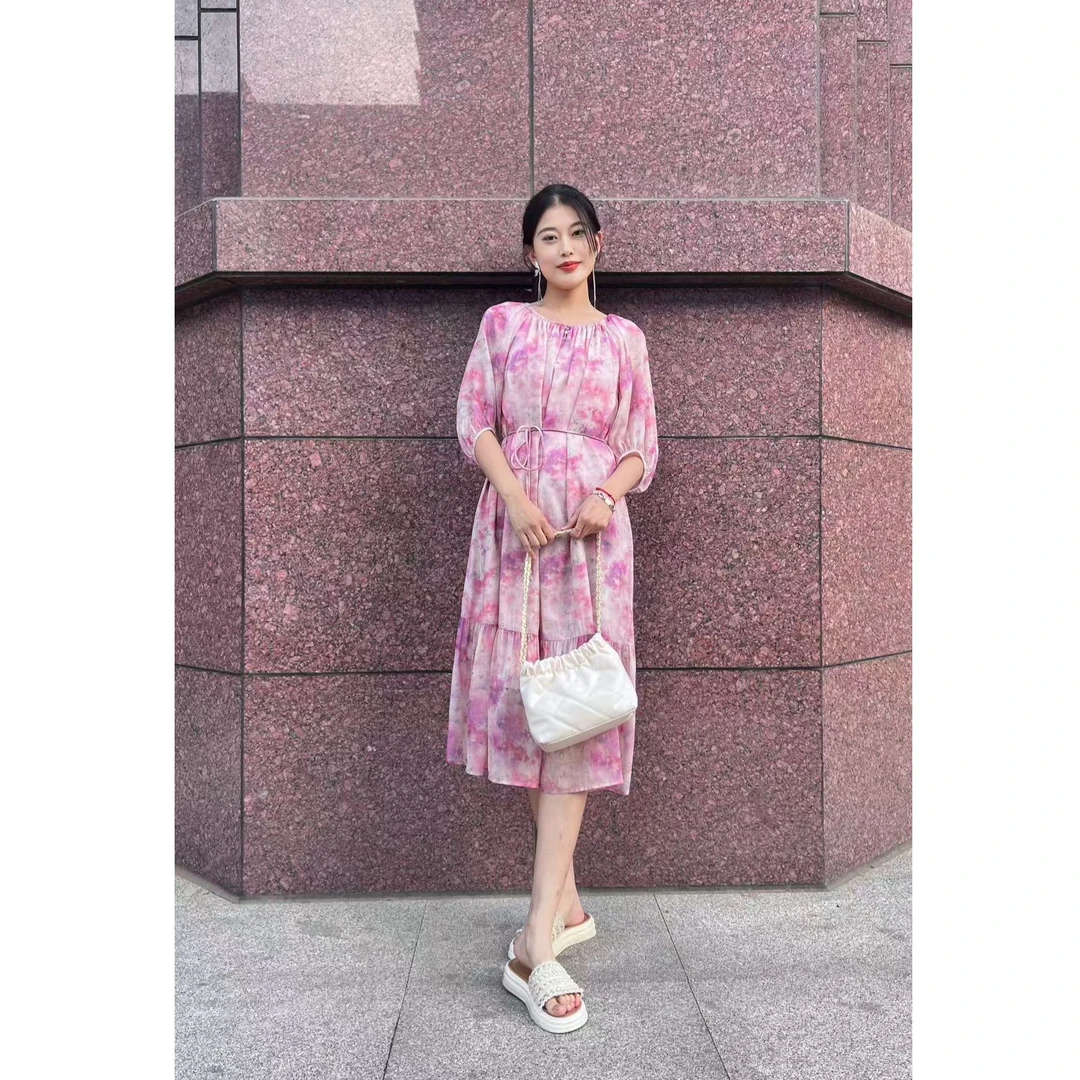 Sefon/臣枫夏季新款气质显瘦收腰连衣裙FG2LC0443