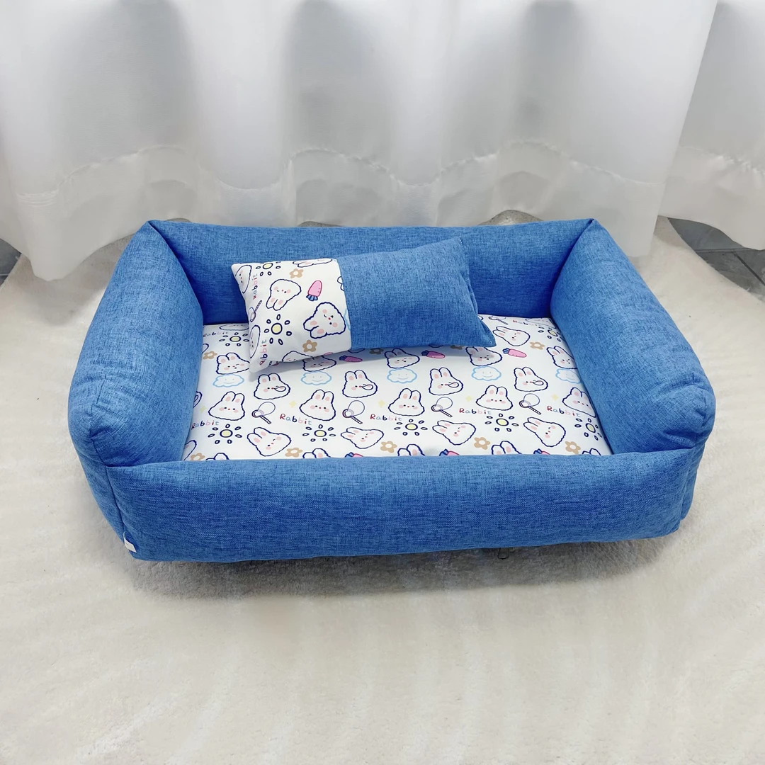 四季通用可拆洗宠物狗窝猫窝泰迪比熊小型犬夏款防泼水狗床垫子