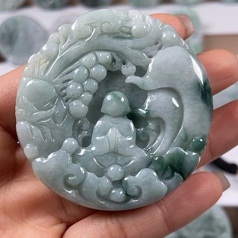 翡翠颈饰未镶嵌悟道福利