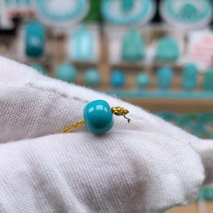 绿松石未镶嵌珠宝奇石7.7mm