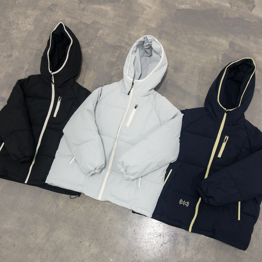 hd【棉衣系列】都市旷野 美式潮牌 撞色拼接男女同款保暖连帽棉服