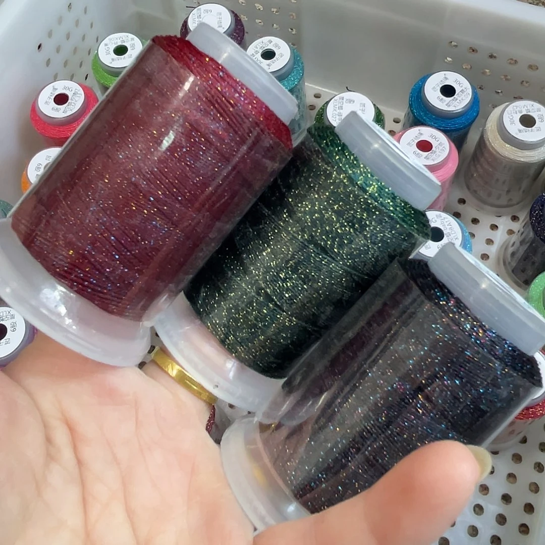 聚酯纤维6股30克星空蜡苍绿朱草三彩五彩黑