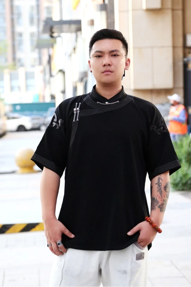 蒙古元素半袖 情侣款 男款
