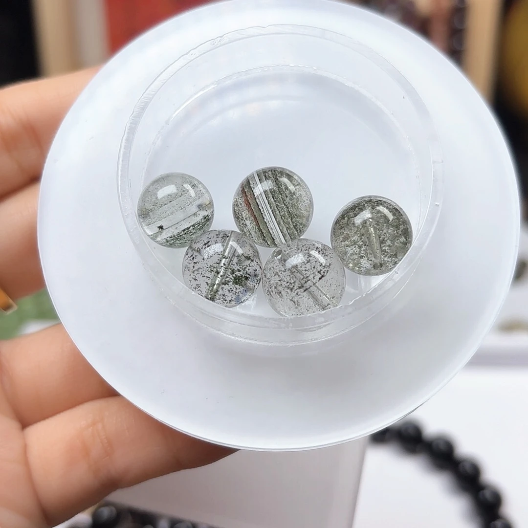 水晶手链未镶嵌绿幽灵5个