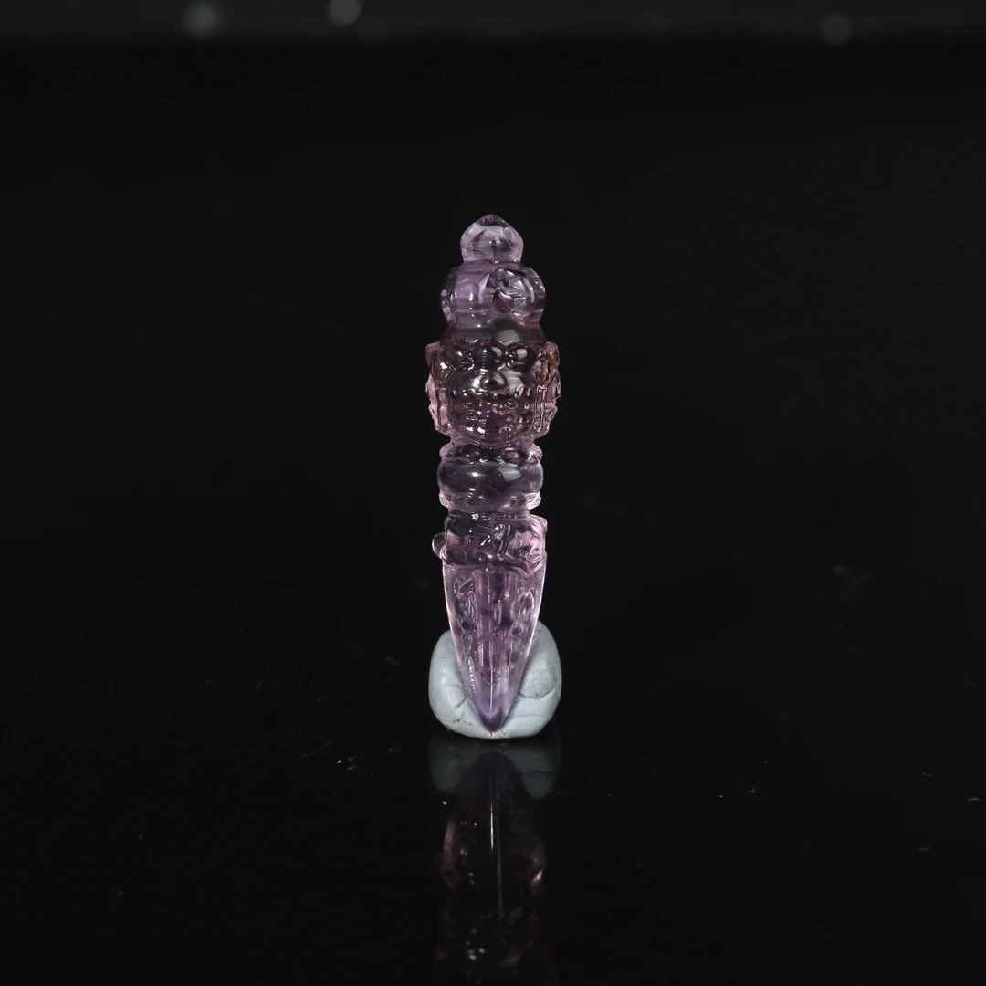 二十世纪中后期紫水晶金刚橛【华豫之门】DK251207042