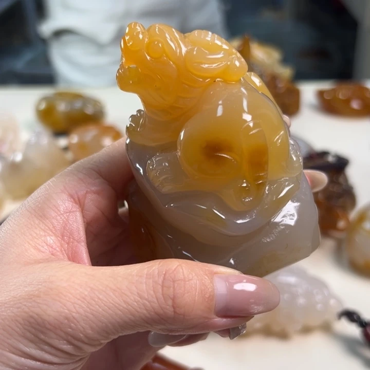 玛瑙/玉髓吊坠(不含链)未镶嵌