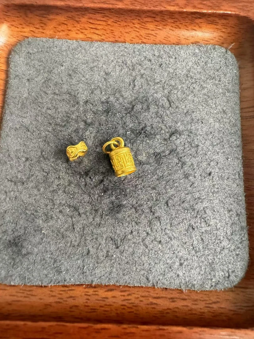 足金999 古法工艺十全十美跑环佛铃吊坠