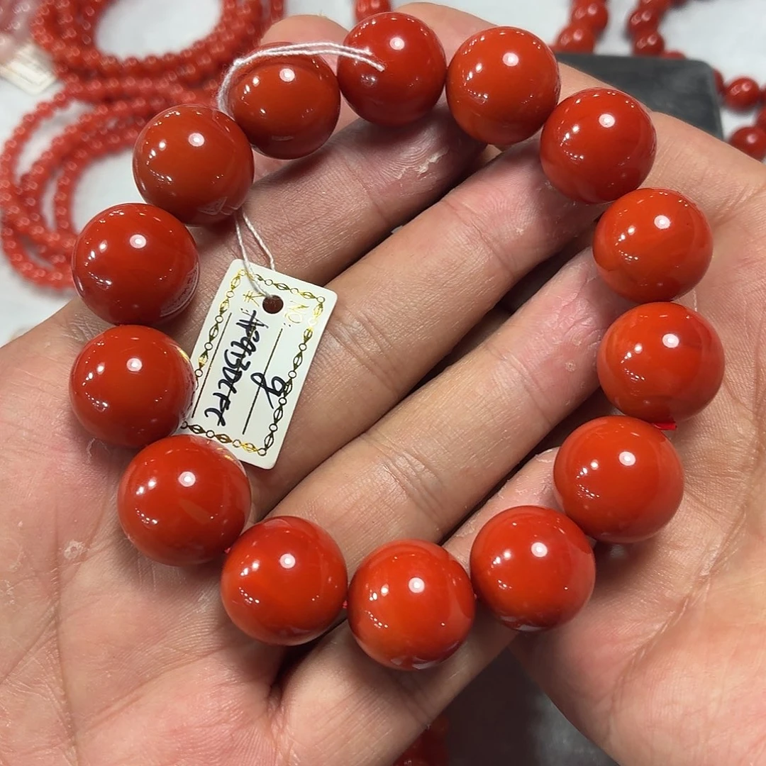 南红玛瑙未镶嵌手链
