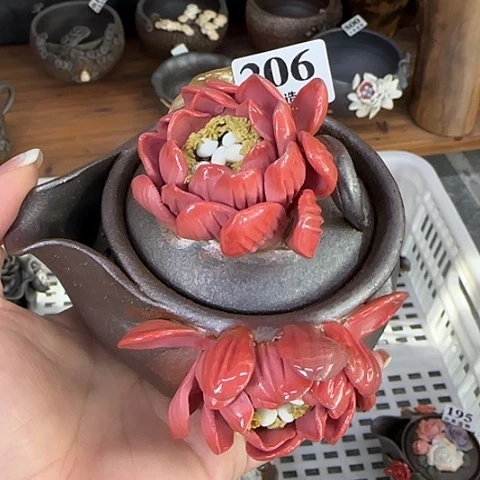 山泉造物手工制作柴烧206轻微磨底