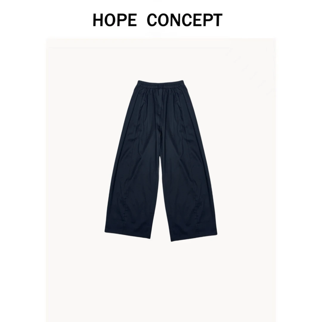 24101#HOPECONCEPT慵懒随性时尚阔腿休闲裤