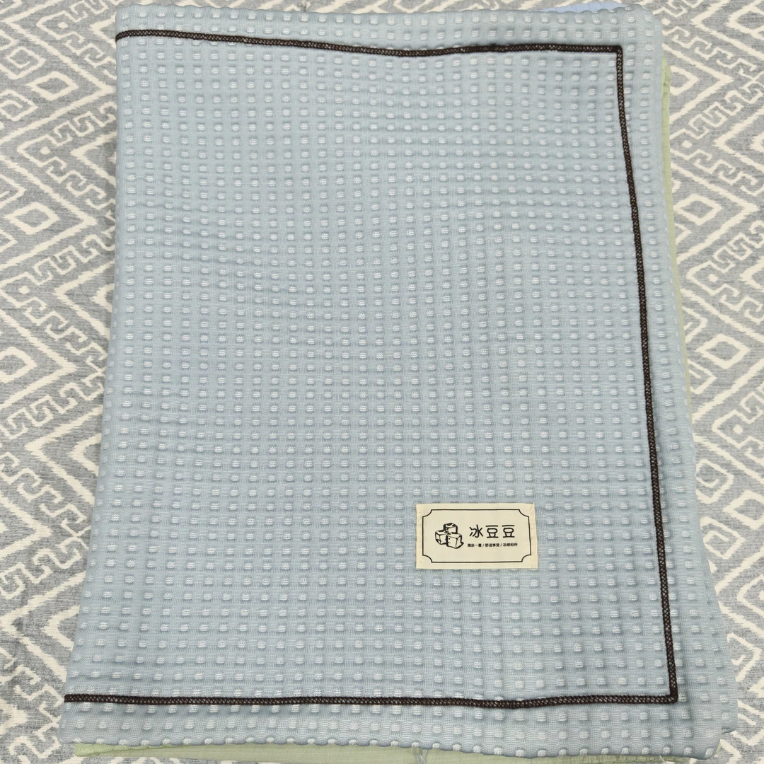 一对冰豆豆日系枕套夏季清凉灰色绿色粉色下单备注颜色尺寸40*60