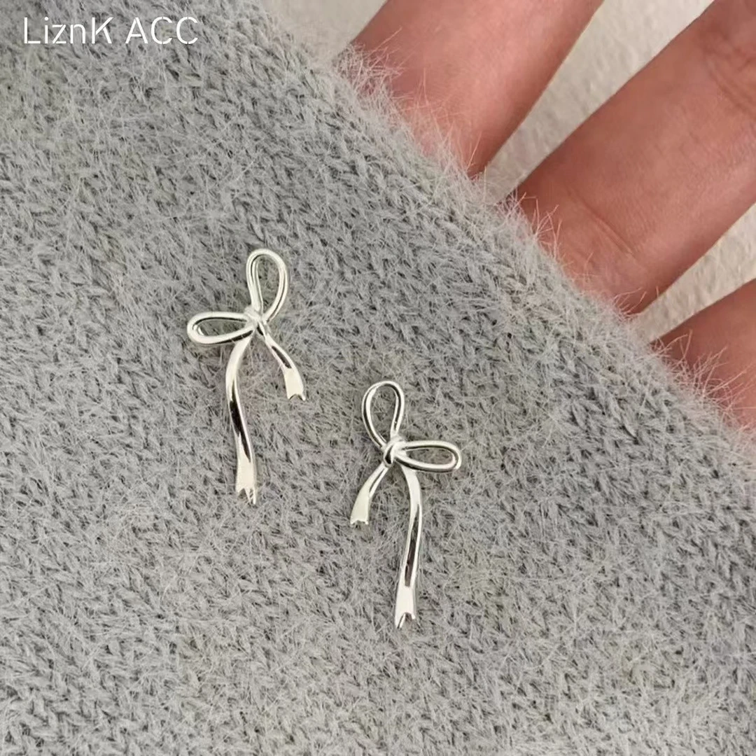 925银耳饰 【大源】时尚气质爆款高级感蝴蝶结耳钉