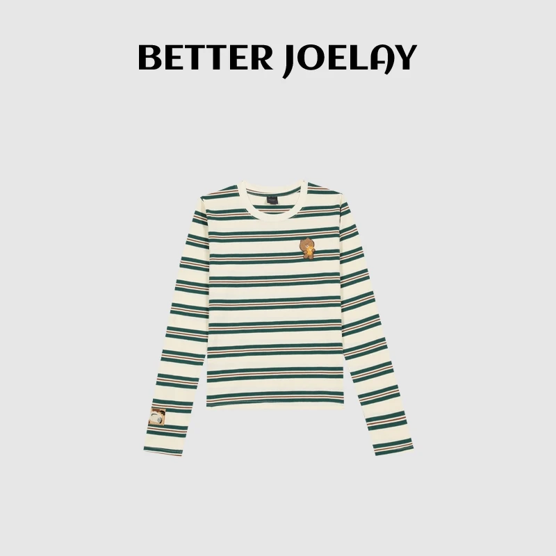 （直播）BETTER JOELAY-【奶油小熊】百搭简约风T恤长袖休闲KH1110