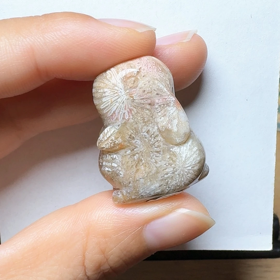 硅化玉宰相兔未镶嵌