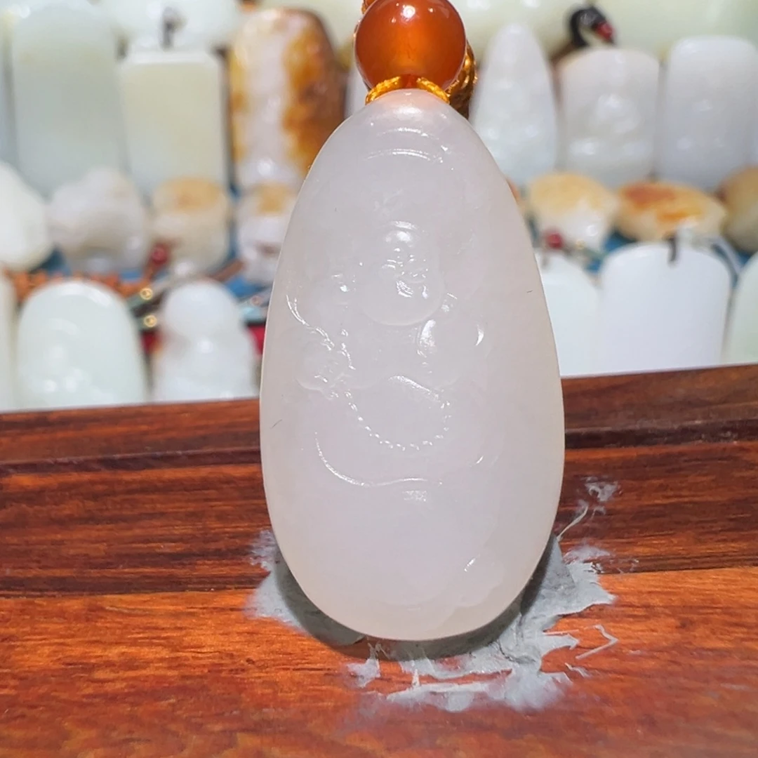 和田玉未镶嵌吊坠(不含链)