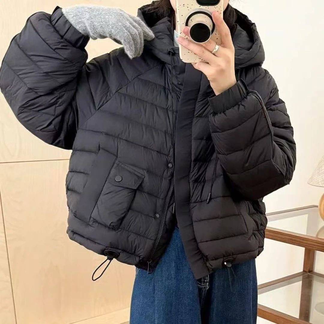 CuiCui-新款排骨泡芙羽绒服爆款连帽短款外套
