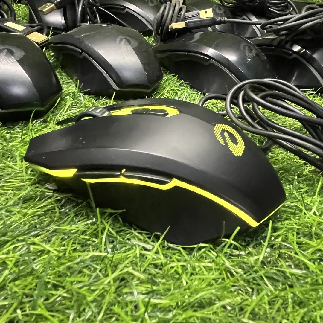 9新 达尔优 网咖旗舰版游戏一键关灯背光鼠标dpi可调7键宏定义USB