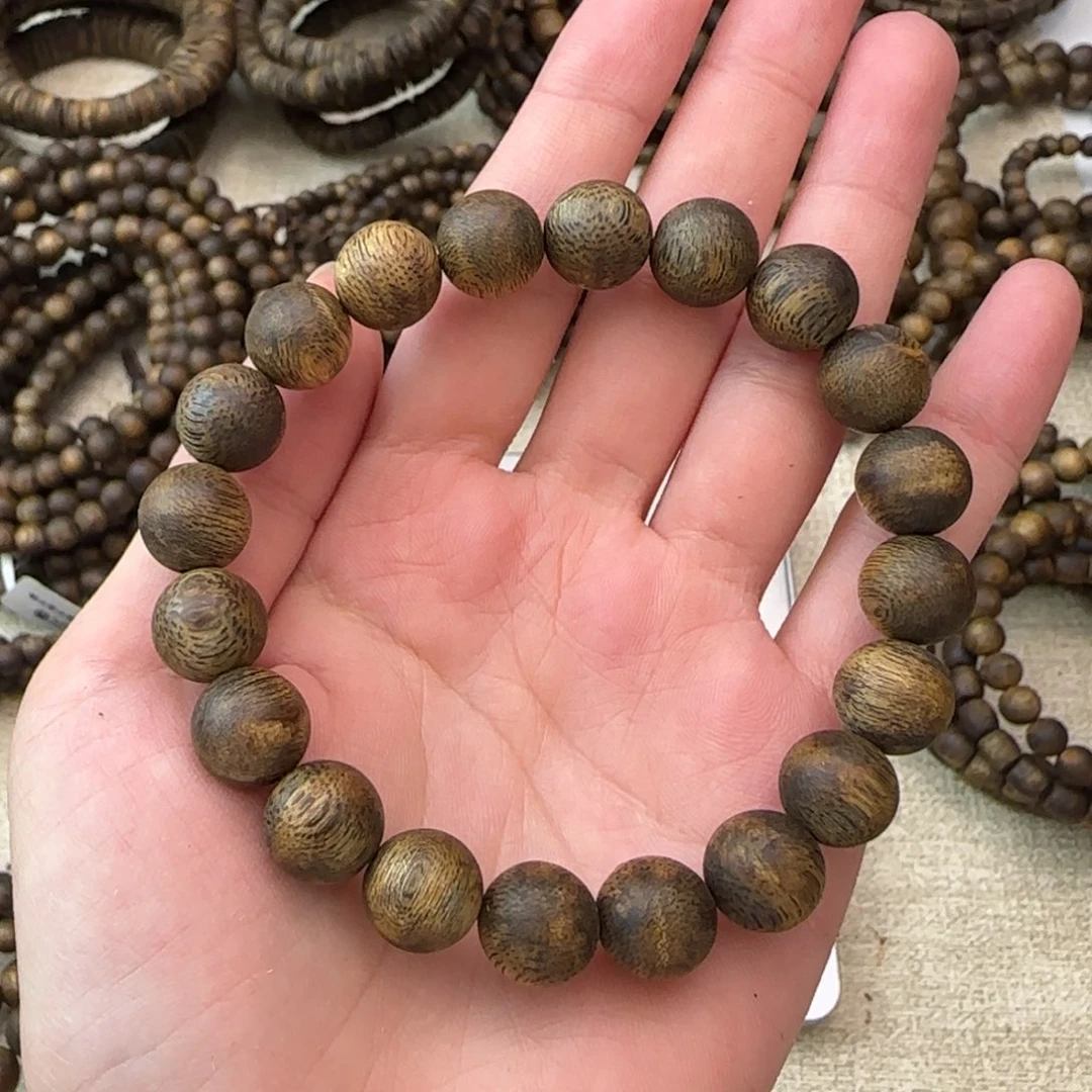 沉香沉香碎屑+1.0圆珠单圈