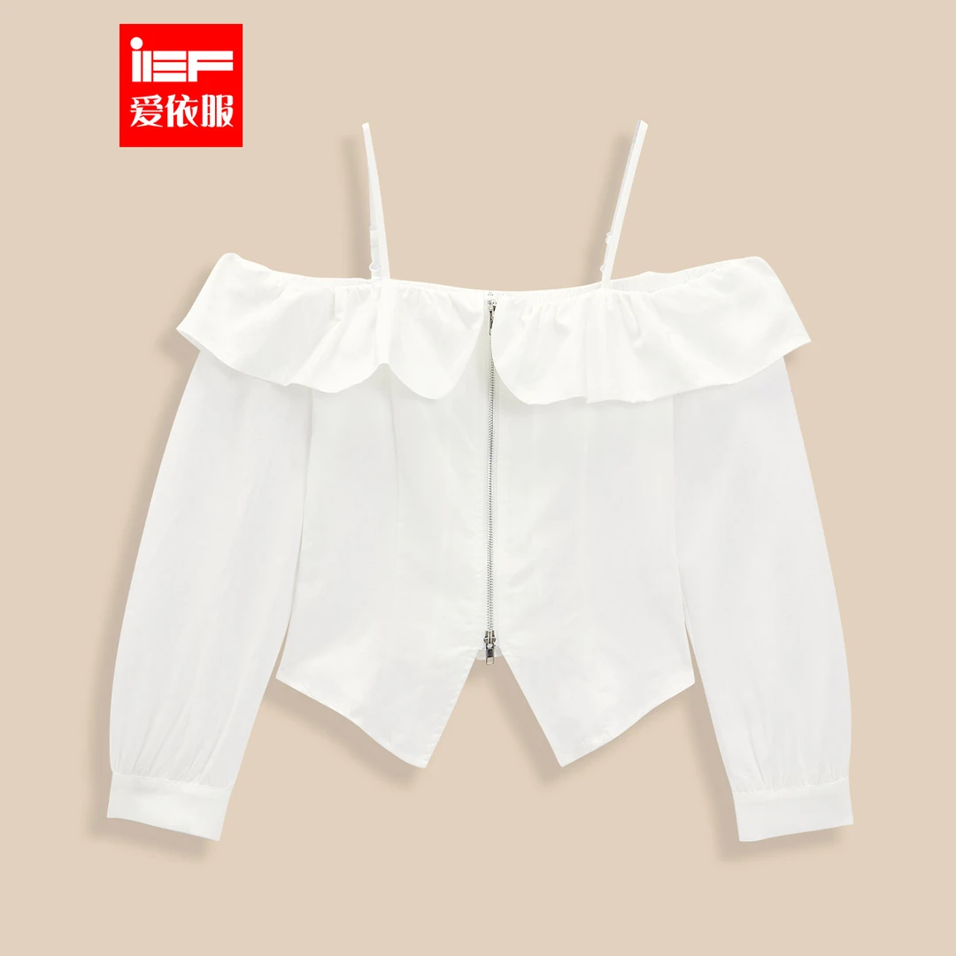 IEF/爱依服2025新款秋季时尚百搭通勤显瘦温柔感梭织上衣