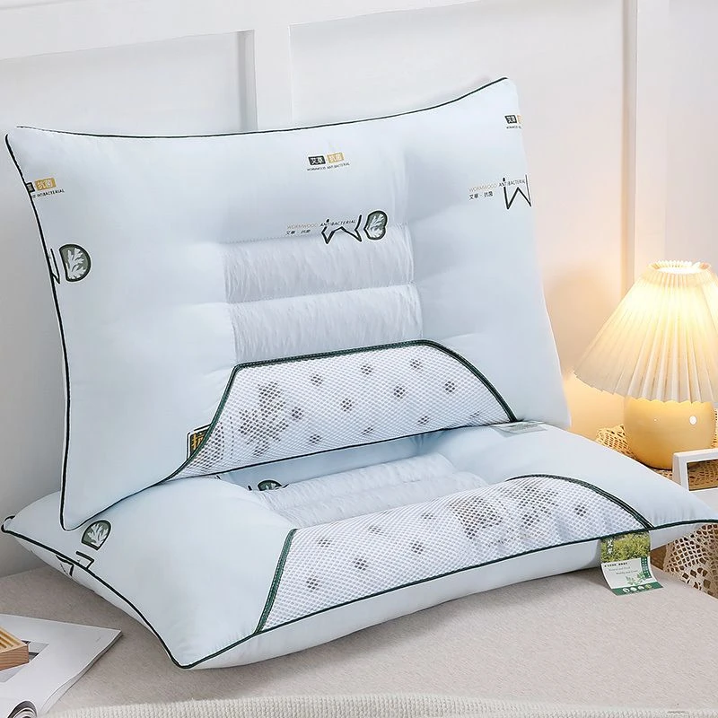 高档艾草负离子磁疗枕头单人颈椎枕不变形磁疗成人枕头枕芯家用枕