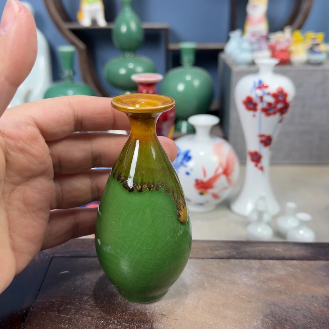 陶瓷手工小花器摆件