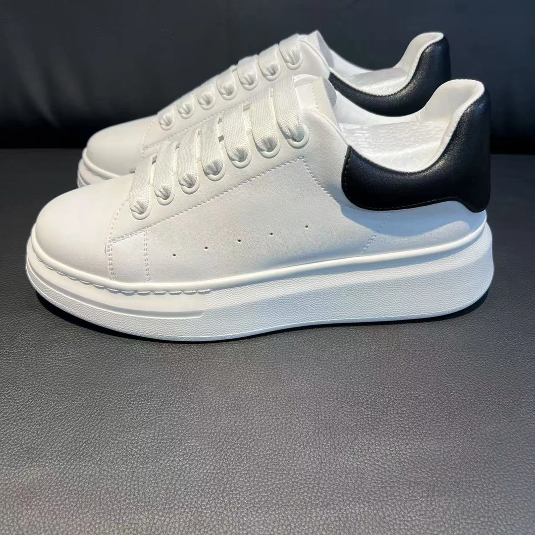 男士白色小白鞋休闲板鞋小白鞋潮流极简风系带时尚百搭韩版