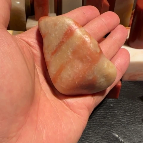 老挝石憨***香田黄原石，