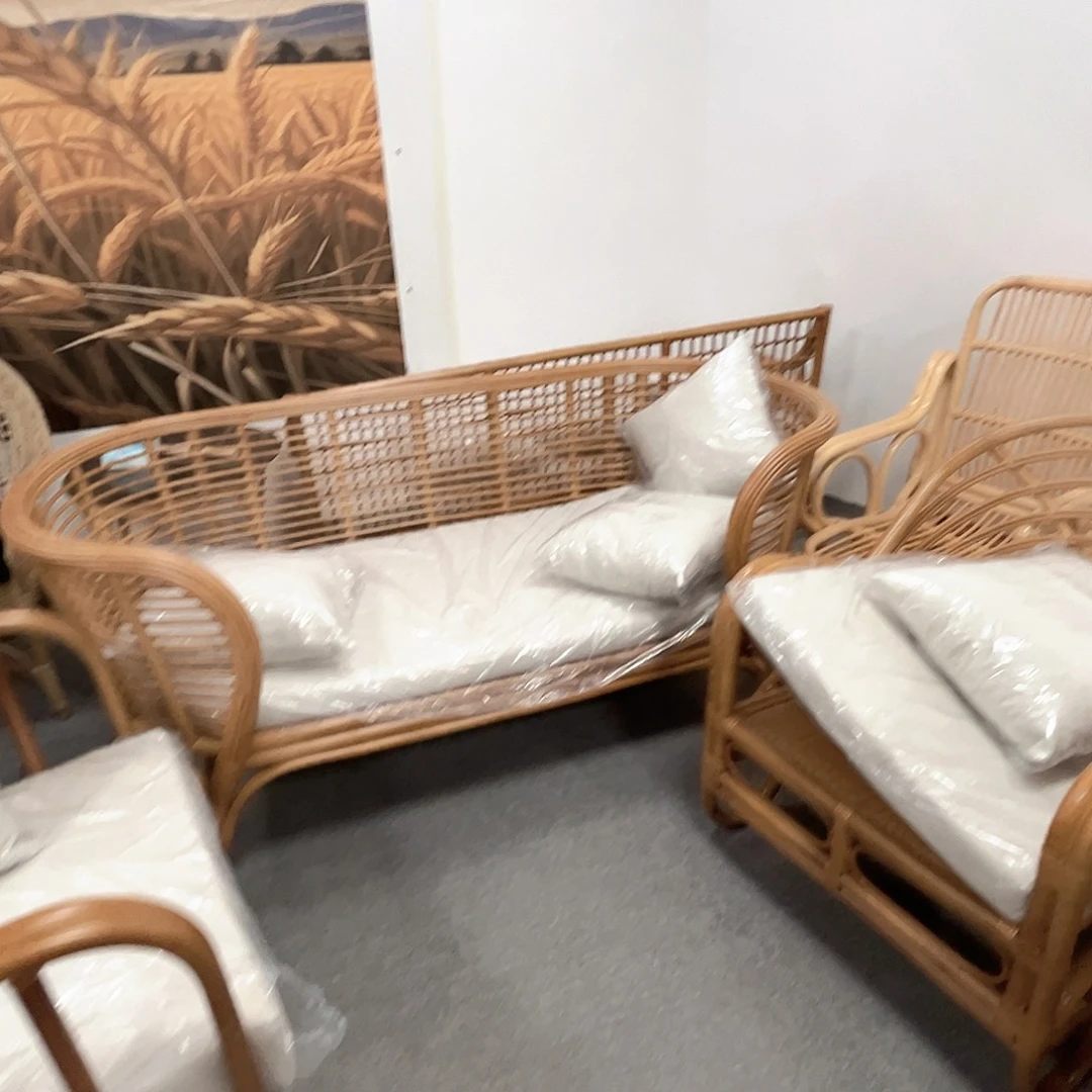 植物藤大号沙发加小号沙发加坐垫，出退不换