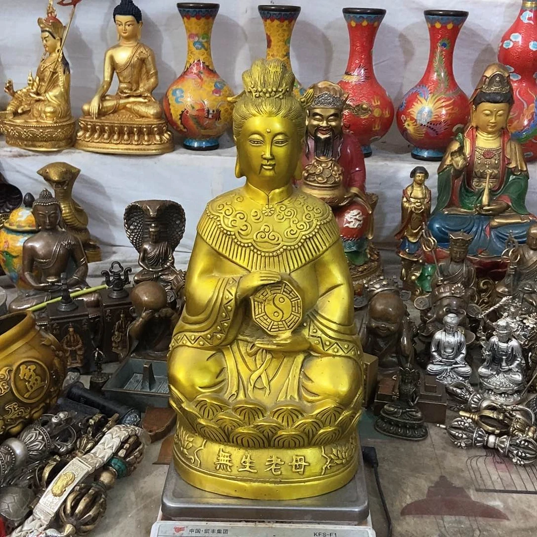 心**坚杨黄铜摆件老杨黄铜摆件