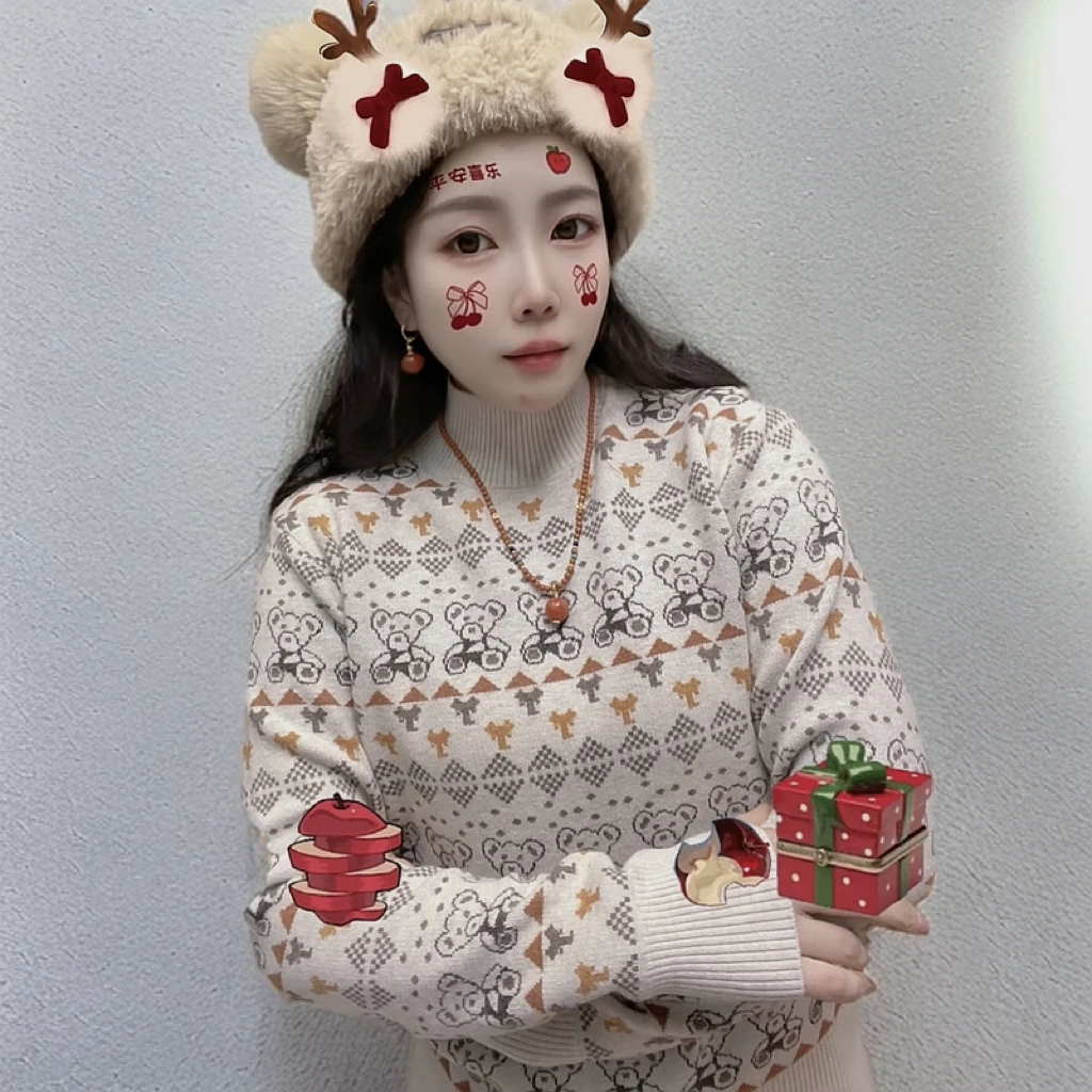 A33款冬季立领细线莫兰迪绒羊毛混纺保暖毛衣