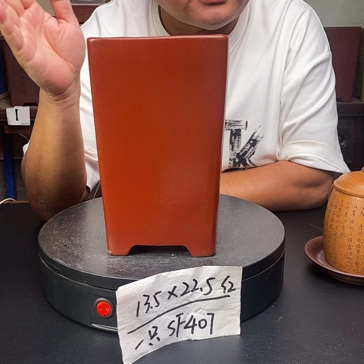 紫砂花盆货号一只SF407