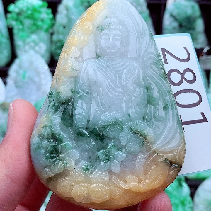 翡翠未镶嵌吊坠(不含链)