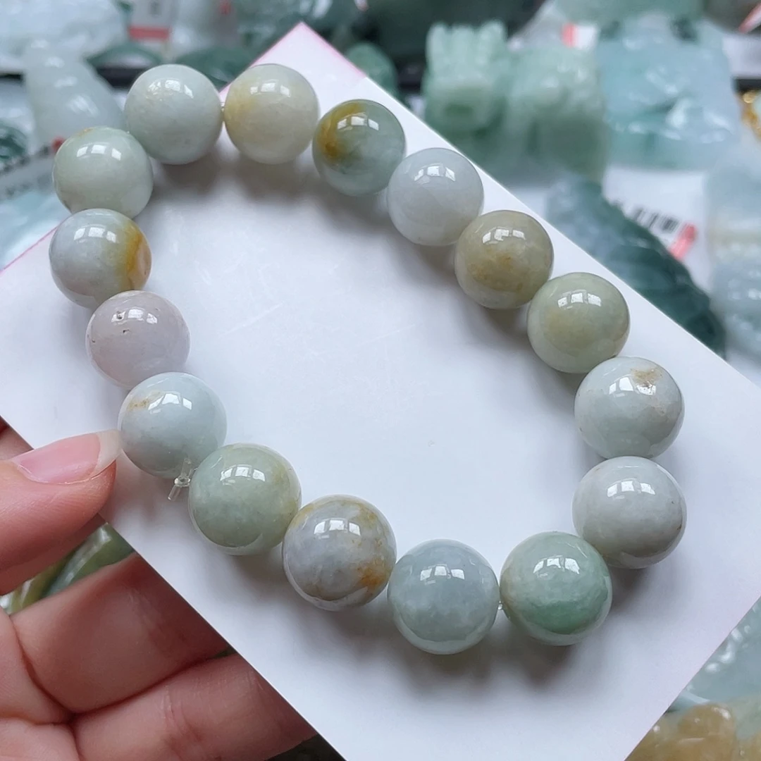 翡翠未镶嵌吊坠(不含链)卡12.8mm