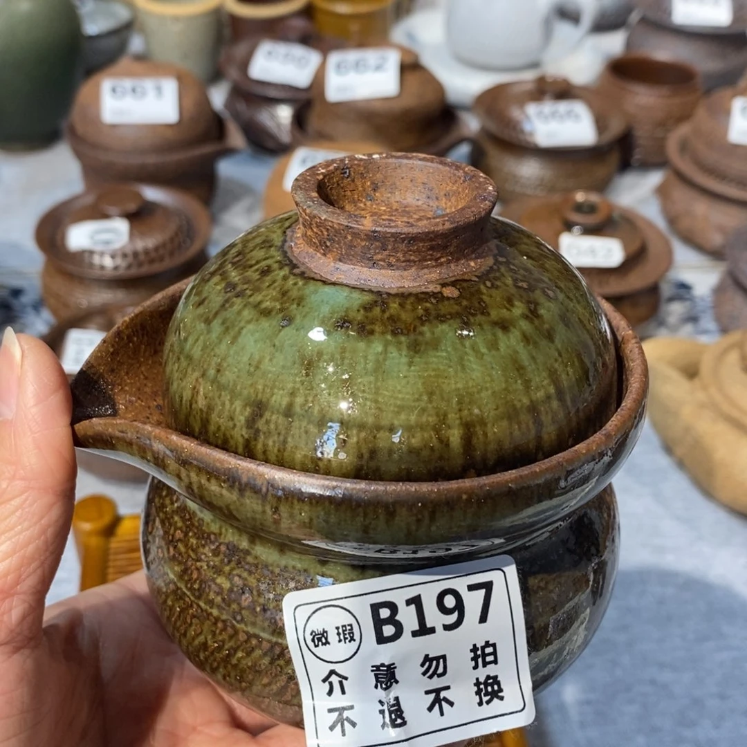 高温粗瓷纯手工微瑕手抓一套