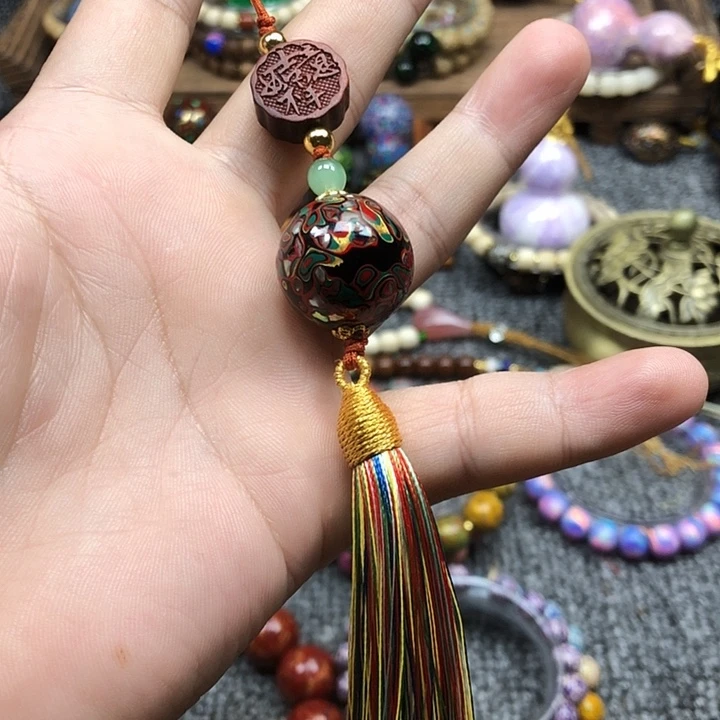 大漆点缀挂件吊坠