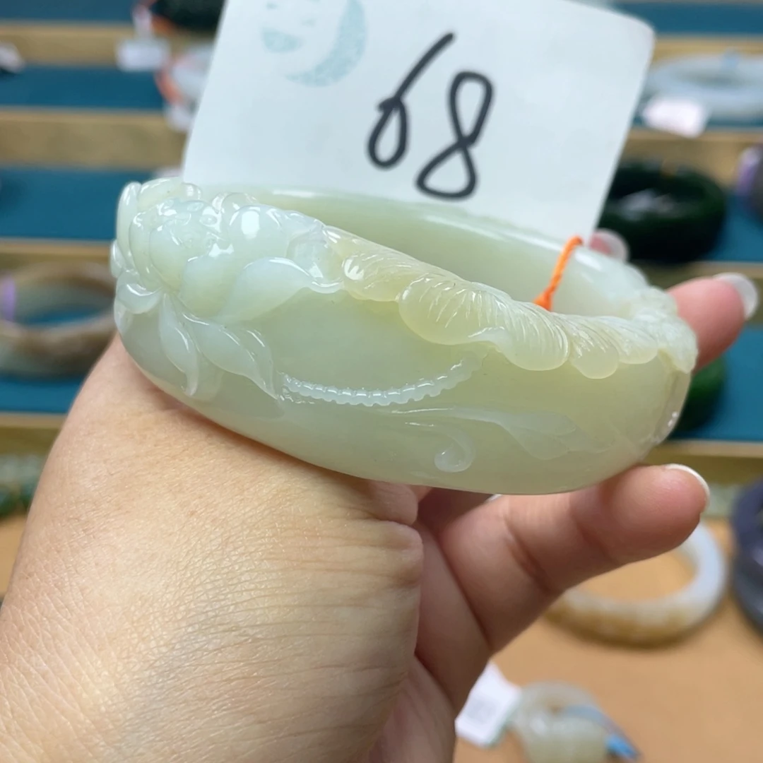 未镶嵌手镯和田玉圈口62