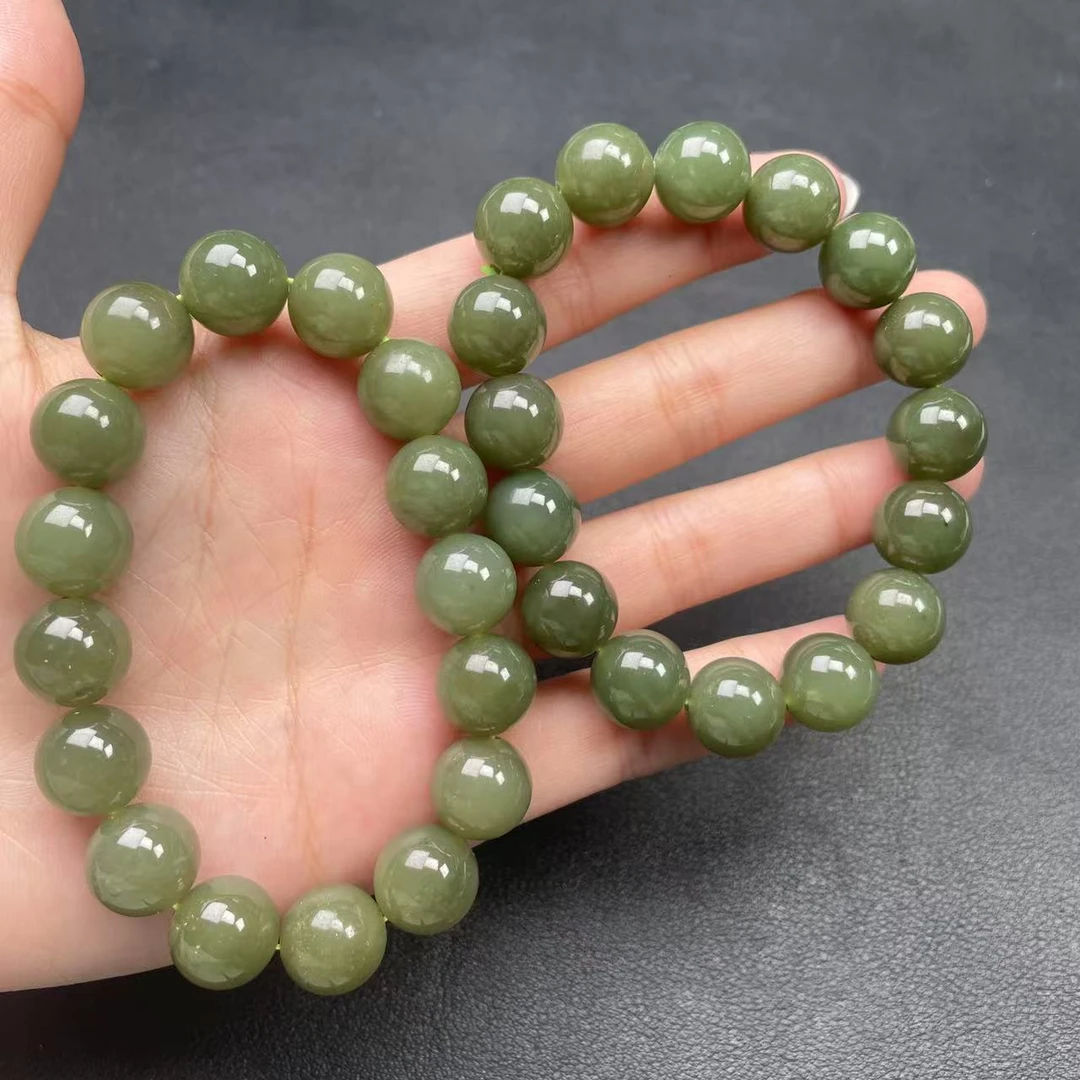 【玉经纶】47814/Q103-和田玉手串-多样性发其一约11MM/约16颗