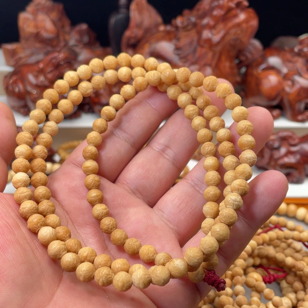 龙脊菩提吊坠真龙脊11年老料无钥匙孔7.5雕刻凤眼长串无科技