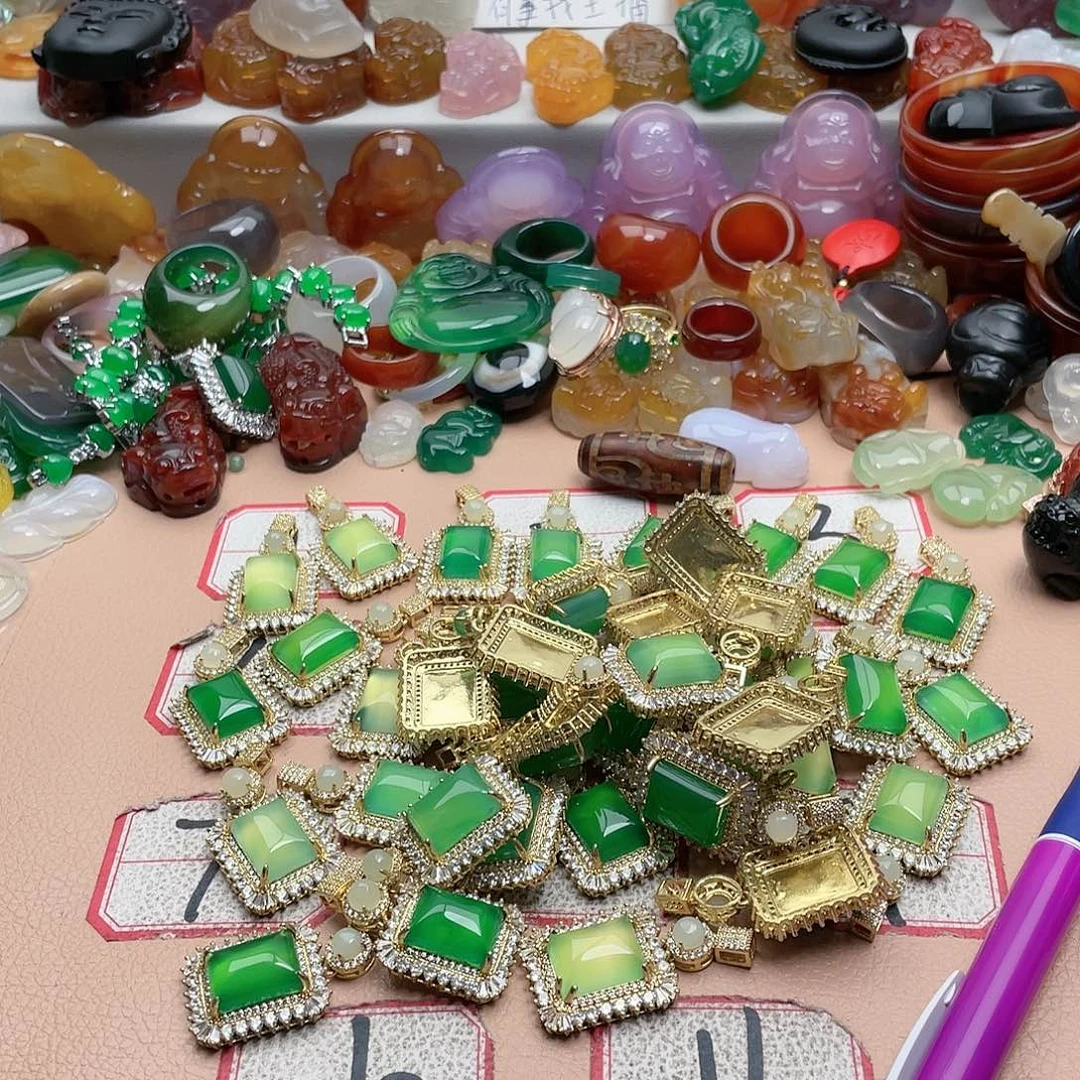 玛瑙/玉髓颈饰合金r*s