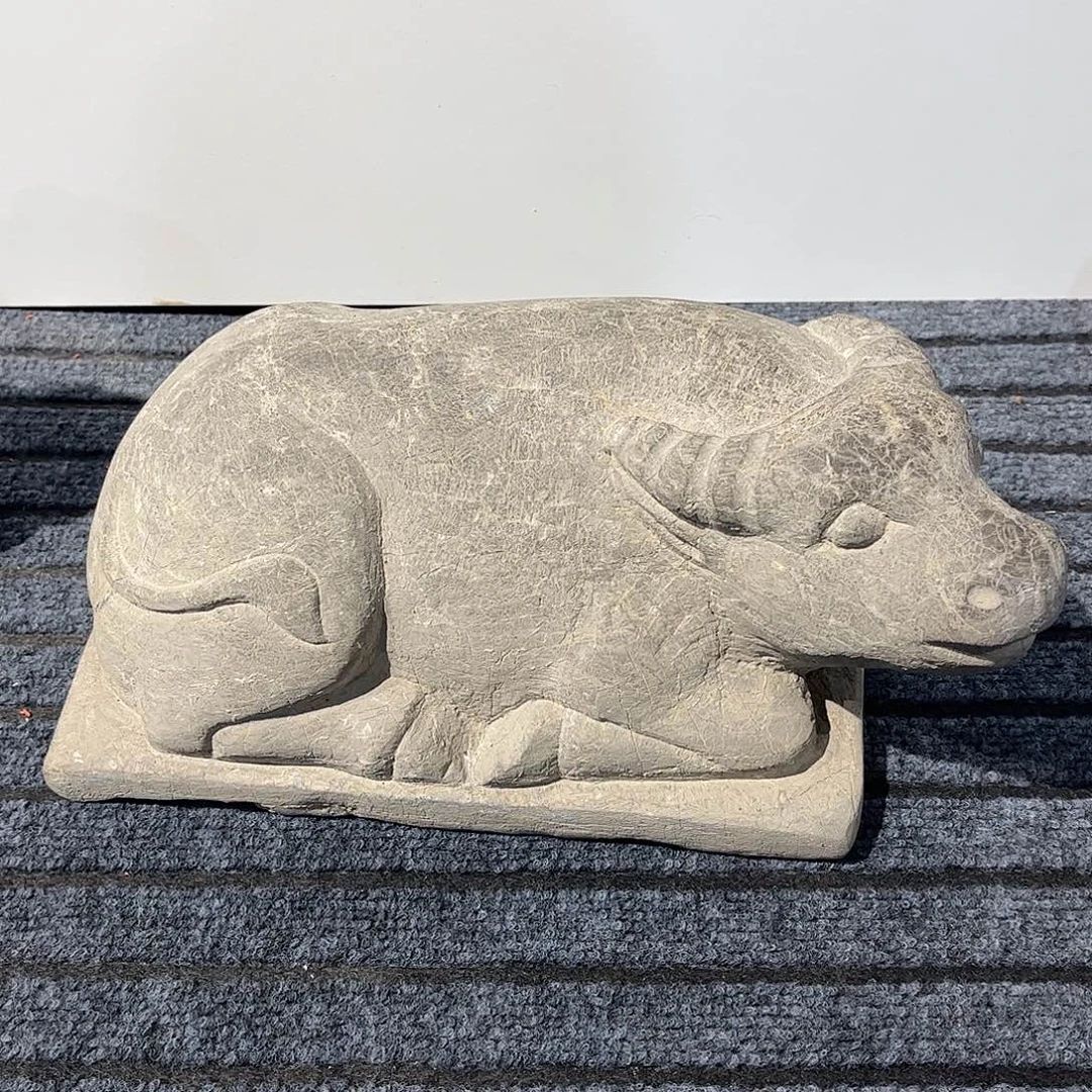 用***4砖雕青石石牛111111111