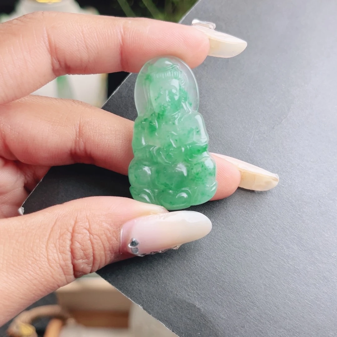 石英质玉未镶嵌吊坠(不含链)
