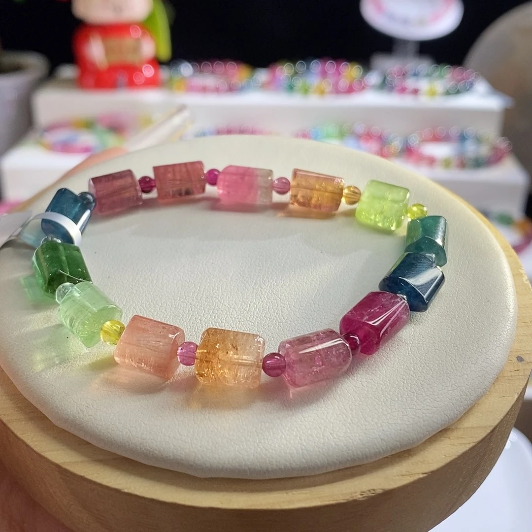 未镶嵌手链碧玺方糖