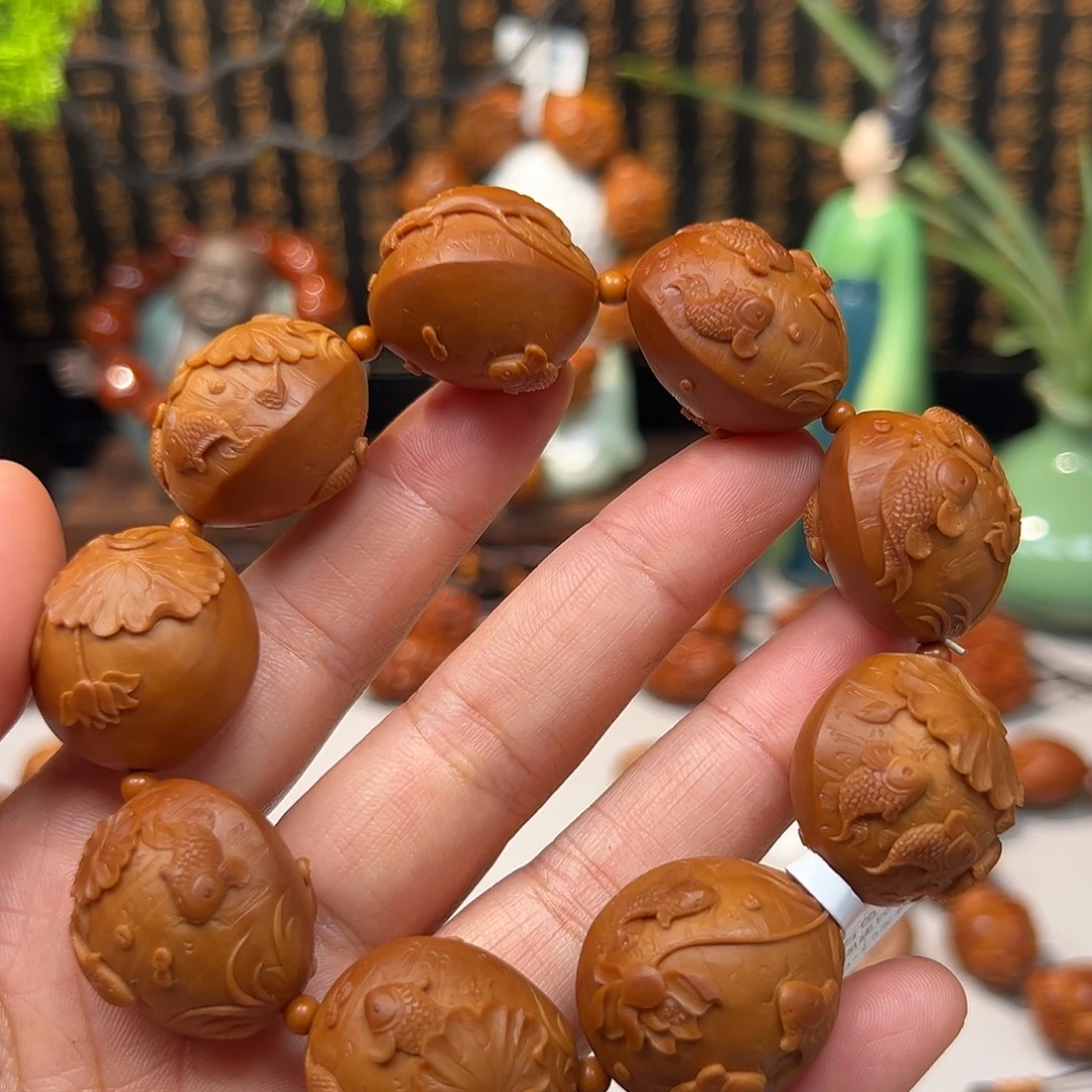橄榄核手串/手链荷塘月色