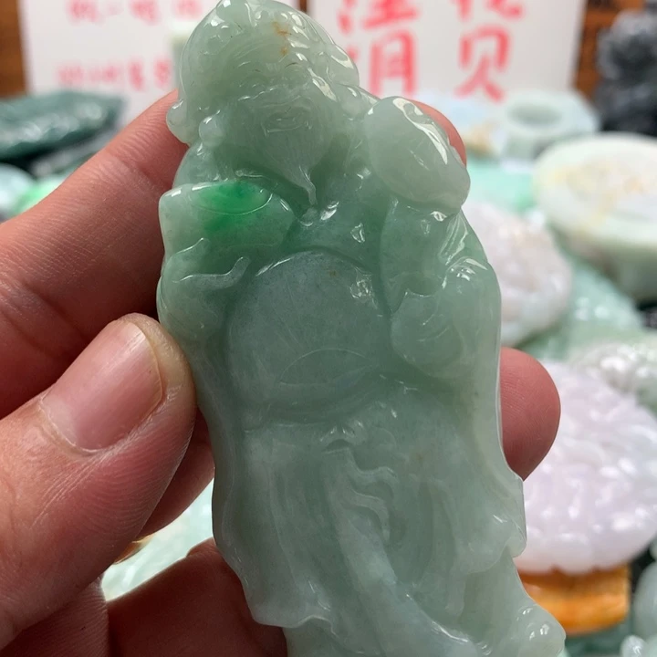 翡翠未镶嵌颈饰保真天然a货翡翠