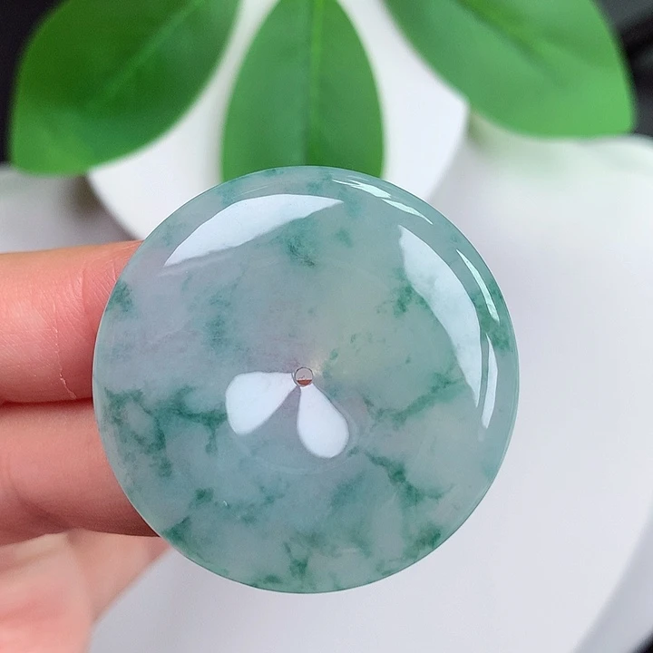 颈饰未镶嵌翡翠平安扣35.5x5.7mm