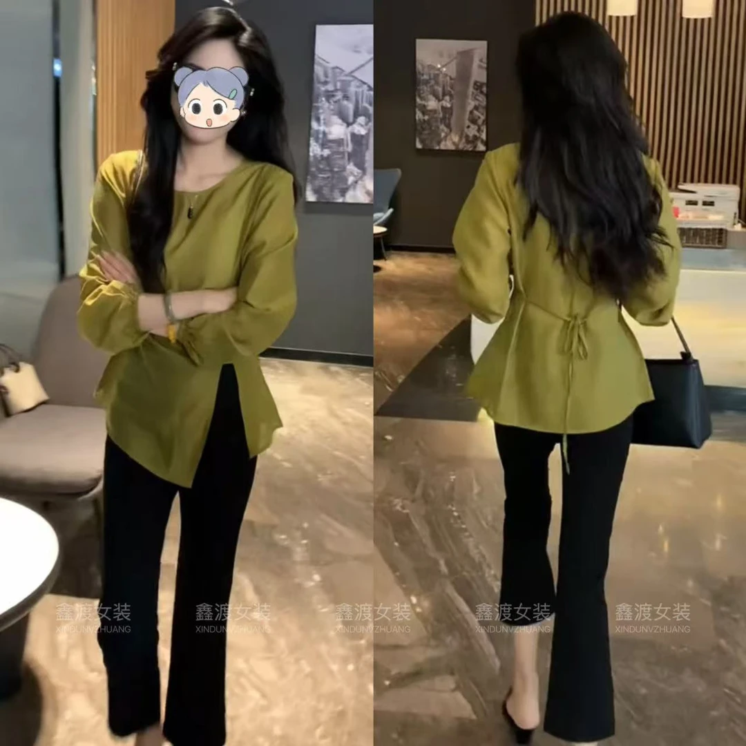 2025夏季新款时尚显瘦气质女士网红洋气两件套百搭款D5673